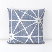 Luminous - Denim Blue Geometric Jumbo Scale