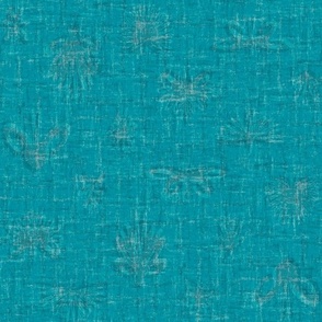Solid Blue Plain Blue Neutral Floral Grasscloth Texture Woven Lagoon Blue Green Turquoise 2F909F Subtle Modern Abstract Geometric