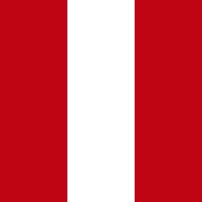 Awning Stripe 6" - 2256 large // Christmas Red and White