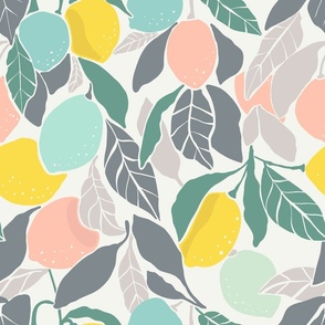Lemon Trees - Pastel Colors for Spring - Large Print
