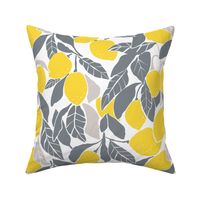 Lemon Trees - Grey and Yellow