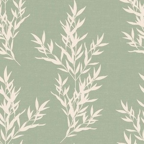 Branches Sage Green Cream