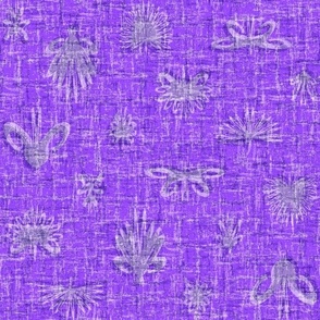 Solid Purple Plain Purple Neutral Floral Grasscloth Texture Woven Salvia Purple 884CFF Fresh Modern Abstract Geometric