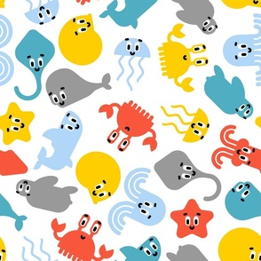Cute Sea Animals Pattern