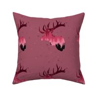 elk pattern - pink ombre