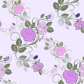 ROSES- MULTI COLOUR- ACCENT- on LIGHT PINK