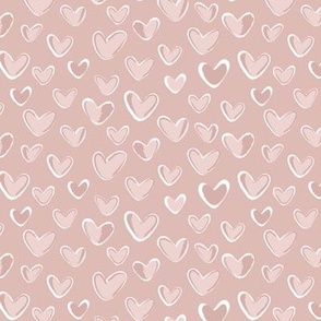 Heart Sketch - Blush Pink
