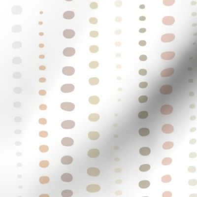 dots waves - modern neutrals (V) - japandi wallpaper - dots fabric