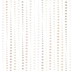 dots waves - modern neutrals (V) - japandi wallpaper - dots fabric