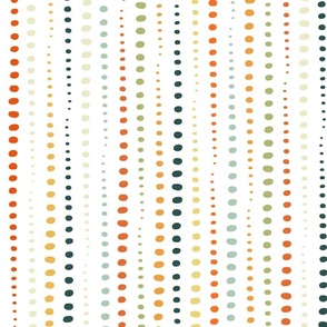 dots waves - vintage colors (V) - dots wallpaper