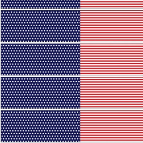 Knotted Stars and Stripes Headband Template