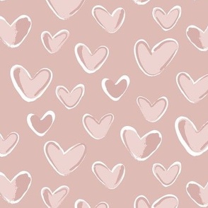 Heart Sketch Large - Blush Pink