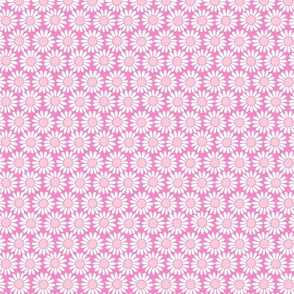 Vintage daisy daisy daisy pink large scale by Pippa Shaw
