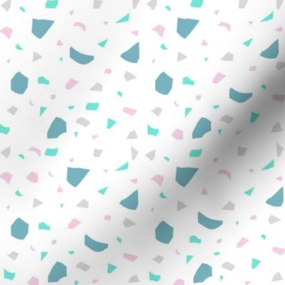 Terrazzo Tiles - Teal and Pink