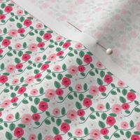 Little roses - Doll fabric sized