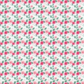 Little roses - Doll fabric sized