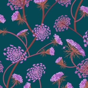 Queen Anne's Lace Floral Backgrounds Graphic by Laura Beth Love · Creative  Fabrica
