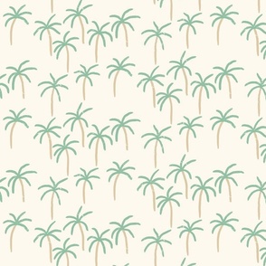 Sunny_Palm_Trees-_Green__Brown_On_Cream_White