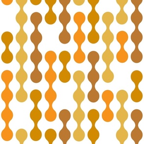 Atomic Blobs Gold_ Orange_ Brown
