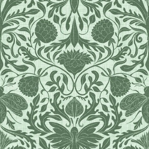 Thistle Weeds in Rococo Style 