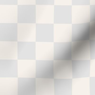 Old Skool Check Md | Grey + Cream Checkerboard