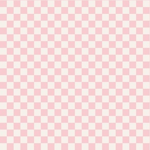 Old Skool Check Sm | Pink + Cream Checkerboard