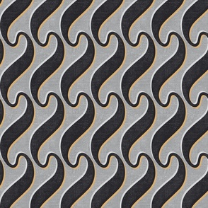 Twisted stripes grey