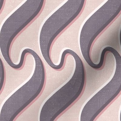 Twisted stripes pastel pink