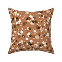 Neutral Brown Bumpy Random Dots - Medium Scale