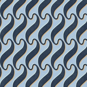 Twisted stripes Blue