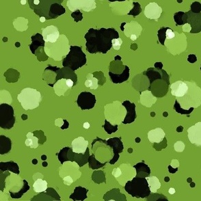 Small - Bumpy Random Dots in Avocado Green - Created with the Quilter in Mind