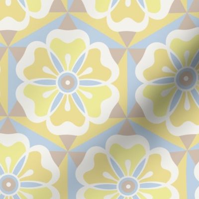 Vintage kitchen flower wallpapers yellow