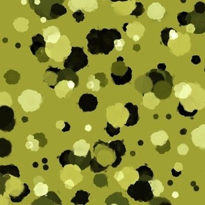 Small - Bumpy Random Dots in Olive Green - Created with Quilters in Mind