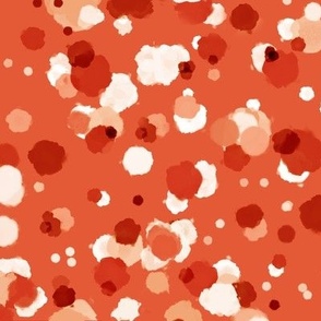 Small - Bumpy Random Dots in Orange and White - a Filler Created with Quilters in Mind