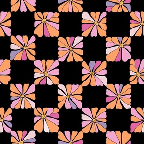 Cheerful floral chess