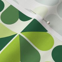 clover field - good luck abstract green clover leaves - clover fabric