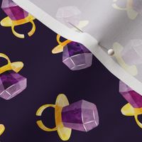 (1.5" scale) candy ring - purple (purple)  - sweets C22