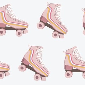 Rainbow Skates in pink - Larger scale (2.5")