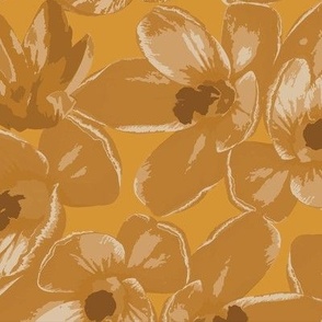 Early Crocus Floral Beige/Yellow