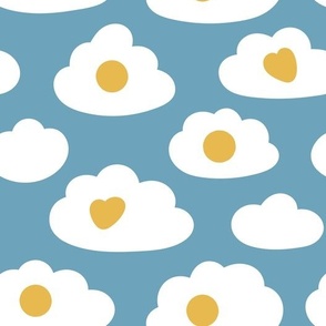 sunny side up sky - egg clouds