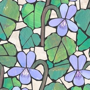 Wild Violets Mosaic