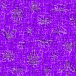 Solid Purple Plain Purple Neutral Floral Grasscloth Texture Woven Bold Violet Purple 8000FF Bold Modern Abstract Geometric