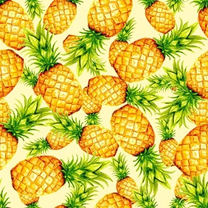 Pineapple - Yellow Large Scale