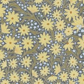 Yellow thicket floral ~ sage