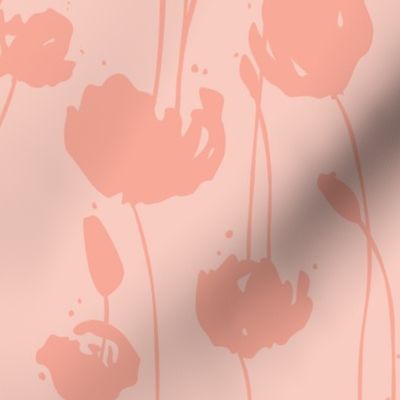 Painted Floral - Peach II