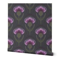 Art Nouveau Scottish Thistle, Large Scale