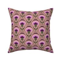 Art Nouveau Scottish Thistle in Pink (small size)