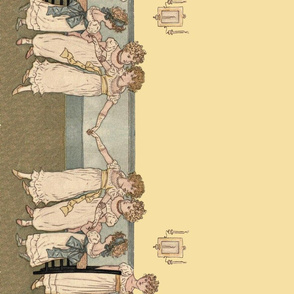 Kate Greenaway Little Dancers Border Print