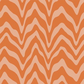 Wavy lines Orange Peach (original)