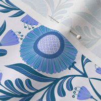 Wallflowers Pattern Blue (original)